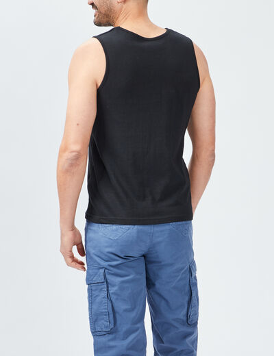 Débardeur bretelles larges noir homme
