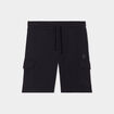 Bermuda de jogging avec poches c&ocirc;t&eacute;s noir homme