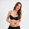 Soutien-gorge triangle paddé noir femme