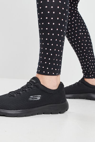 Runnings &agrave; lacets Skechers Summits noir femme