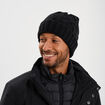 Bonnet &agrave; torsades noir homme