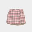 Jupe-short taille &eacute;lastiqu&eacute;e rose fille