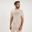 T-shirt manches courtes coton beige homme