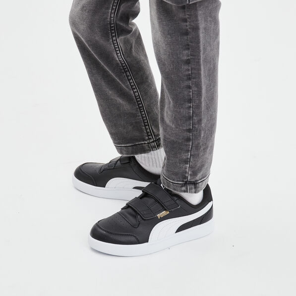 tennis basses a scratchs puma shuffle noir garcon Tennis basses à scratchs Puma Shuffle noir garçon