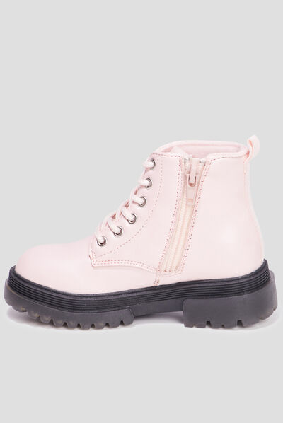 Bottines crantées Minnie rose fille