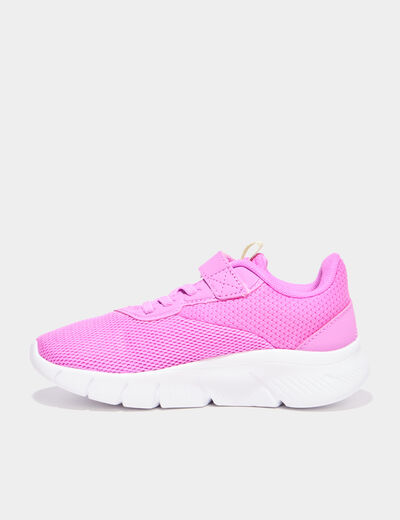 Baskets running scratchs Puma Flexfocus rose framboise fille
