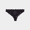 Tanga en dentelle noir femme