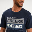 T-shirt manches courtes coton bleu marine homme
