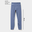 Legging de sport gainant taille haute bleu fonc&eacute; femme
