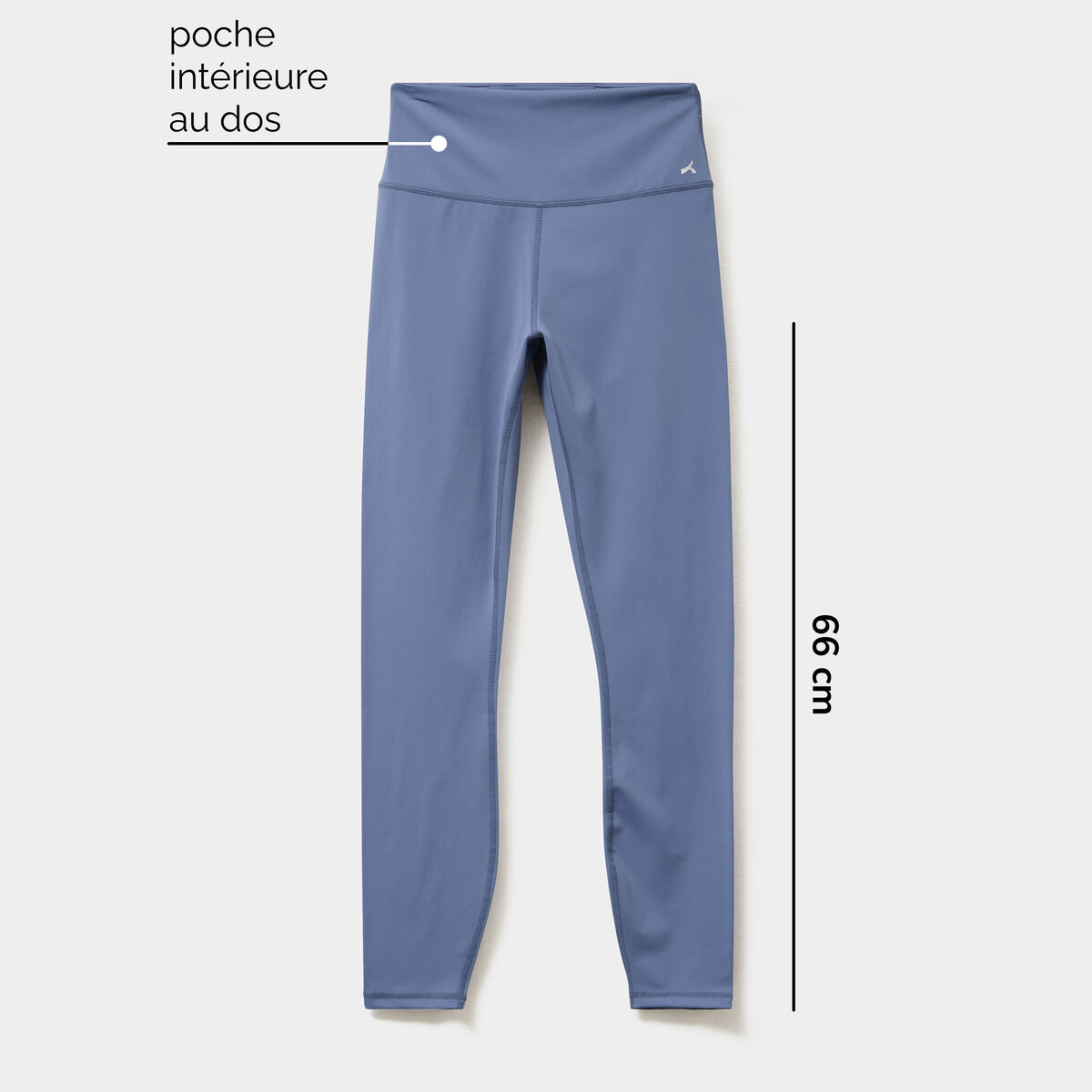 Legging de sport gainant taille haute bleu fonc&eacute; femme