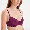 Soutien-gorge emboîtant dentelle rouge femme