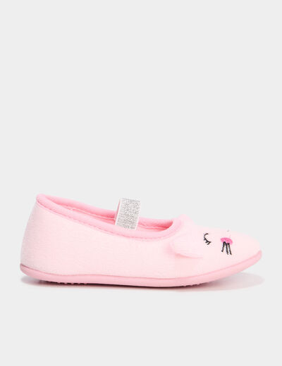 Chaussons ballerines rose fille