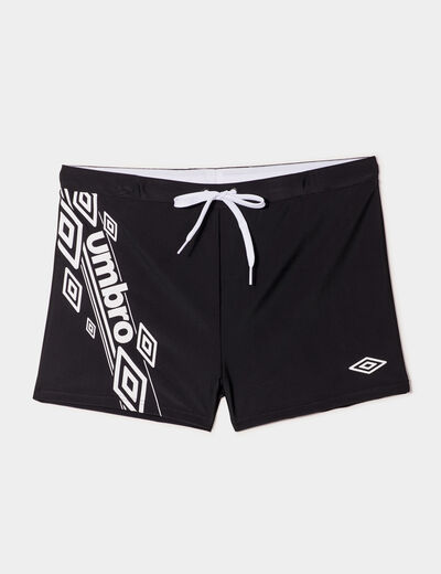 Boxer de bain taille &eacute;lastiqu&eacute;e blanc homme