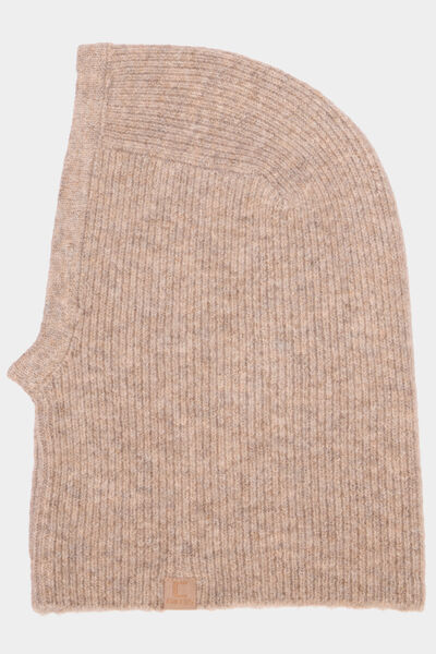 Cagoule effet c&ocirc;tel&eacute; beige mixte