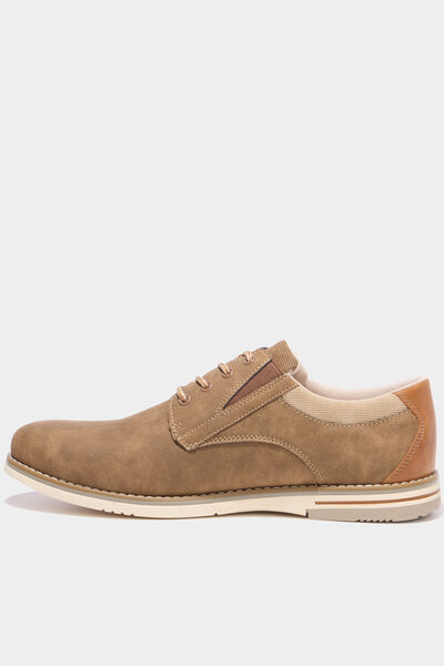 Derbies &agrave; lacets sable homme