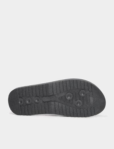 Tongs de plage noir homme