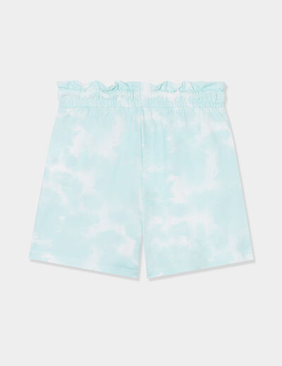 Short jogging slouchy bleu turquoise fille