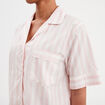 Ensemble pyjama short chemise coton ecru femme