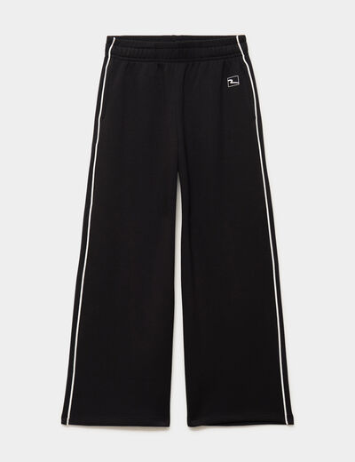 Pantalon de jogging effet stretch noir fille
