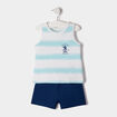 Ensemble Kimbaloo bleu turquoise bébé garçon