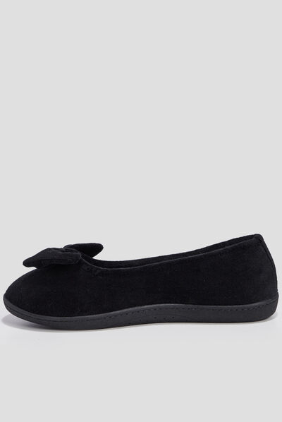 Chaussons ballerines Isotoner noir femme