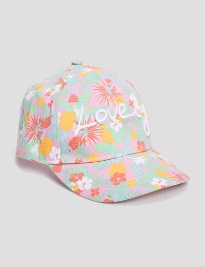 Casquette multicolore fille