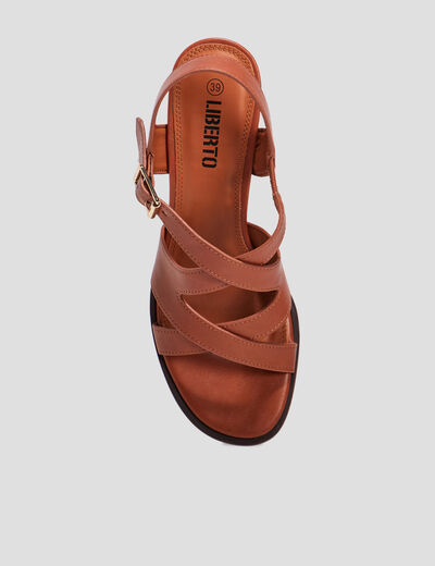 Sandales à talons Liberto marron femme