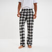 Pantalon de pyjama coton coupe droite noir homme