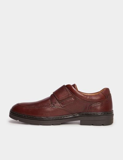 Derbies en cuir marron homme