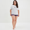 Ensemble pyjama short 2 pièces Modavista bleu femme grande taille
