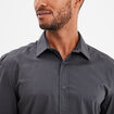 Chemise stretch manches longues gris homme
