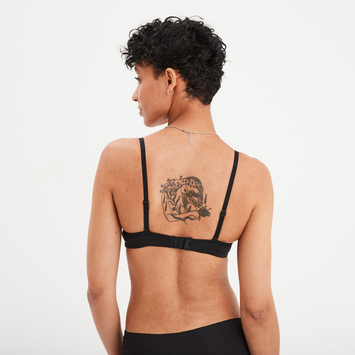 Soutien-gorge push-up microfibre noir femme