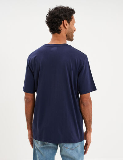 T-shirt avec manches courtes coton Kappa bleu gris homme