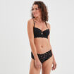 Soutien-gorge corbeille dentelle noir femme