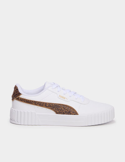 Baskets en cuir Puma Carina 3.0 marron femme