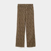 Pantalon de pyjama droit coton beige femme