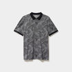 Polo jersey droit manches courtes coton noir homme