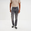 Jeans slim 5 poches denim gris homme