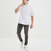 T-shirt oversize manches courtes Liberto blanc homme
