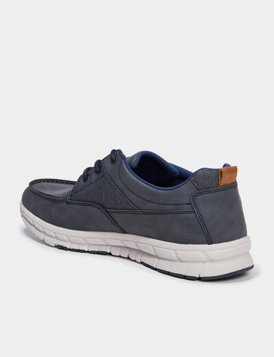 Chaussures &agrave; lacets bateau bleu homme