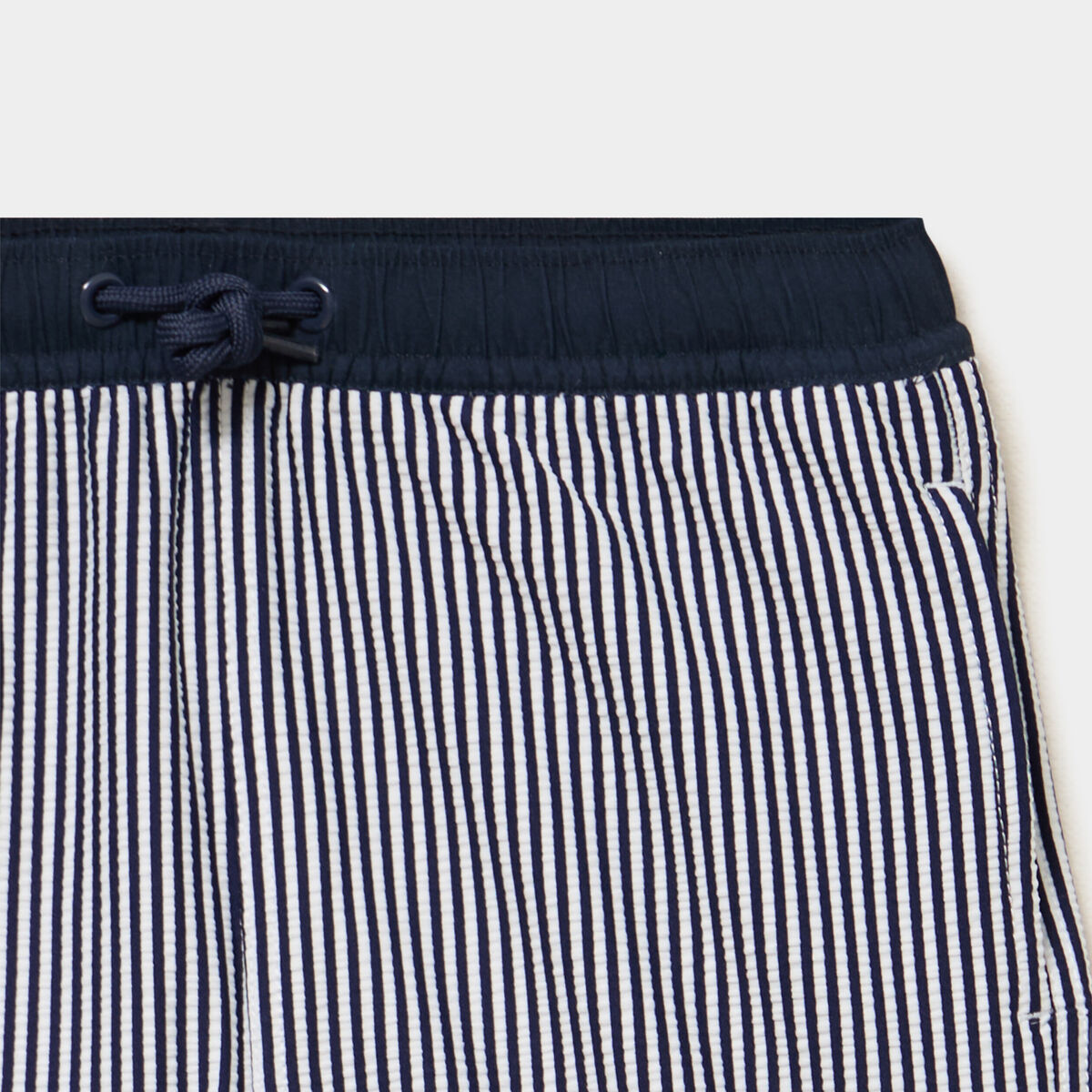 Short de bain taille &eacute;lastiqu&eacute;e bleu marine gar&ccedil;on