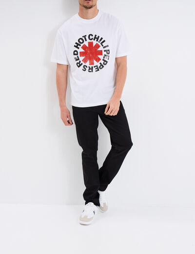 T-shirt coton Red Hot Chili Peppers blanc homme