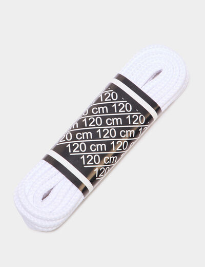 Lacet rond 120 cm Tawata blanc mixte
