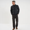 Gilet manches longues col montant gris fonc&eacute; homme