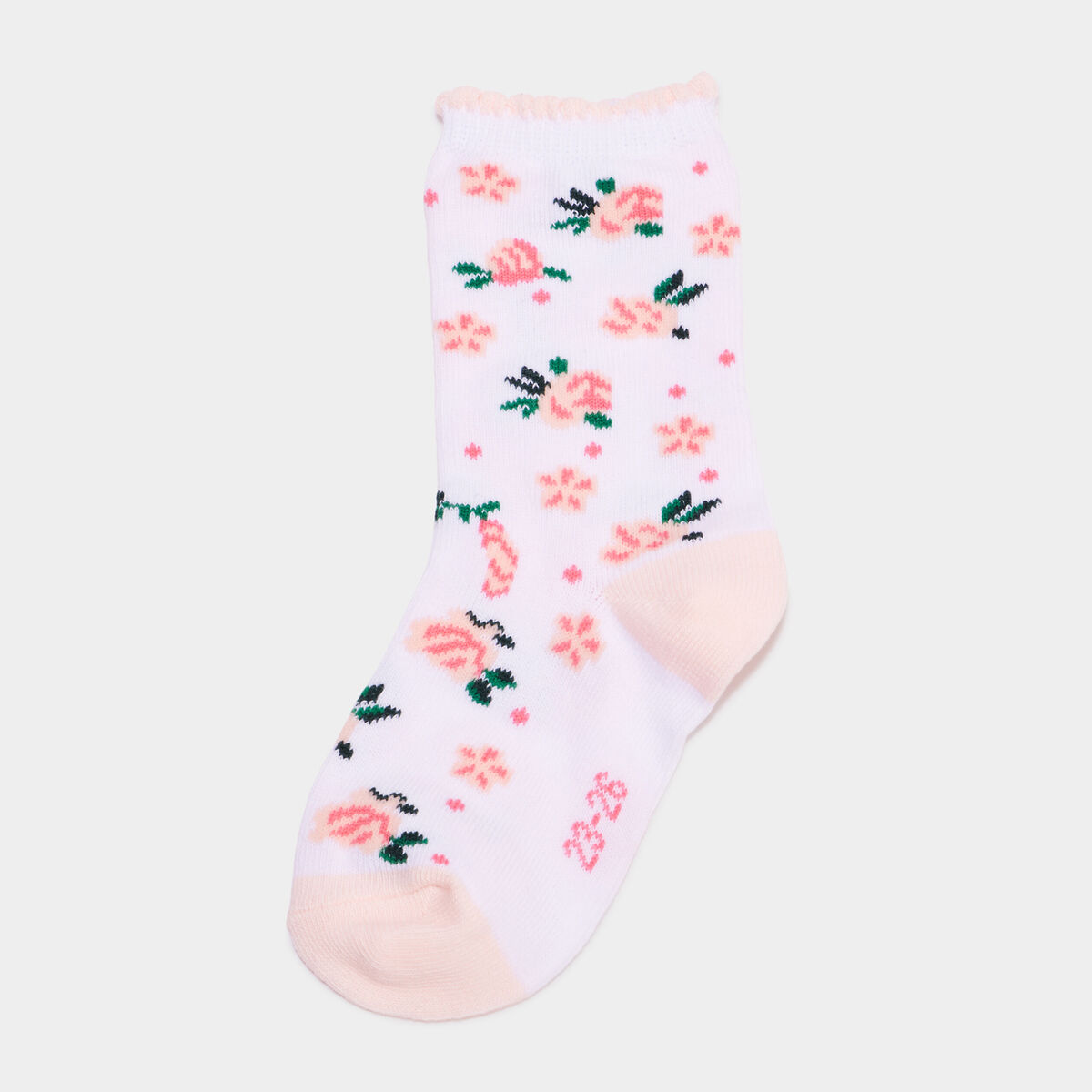 Lot 5 Paires Chaussettes Fille VERTBAUDET Vieux Rose 23/26 - Rayées Et Unies