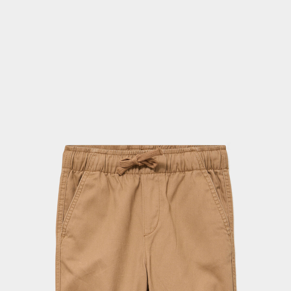 Pantalon jogger chaud doubl&eacute; coton taupe gar&ccedil;on