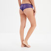 Shorty en dentelle violet foncé femme