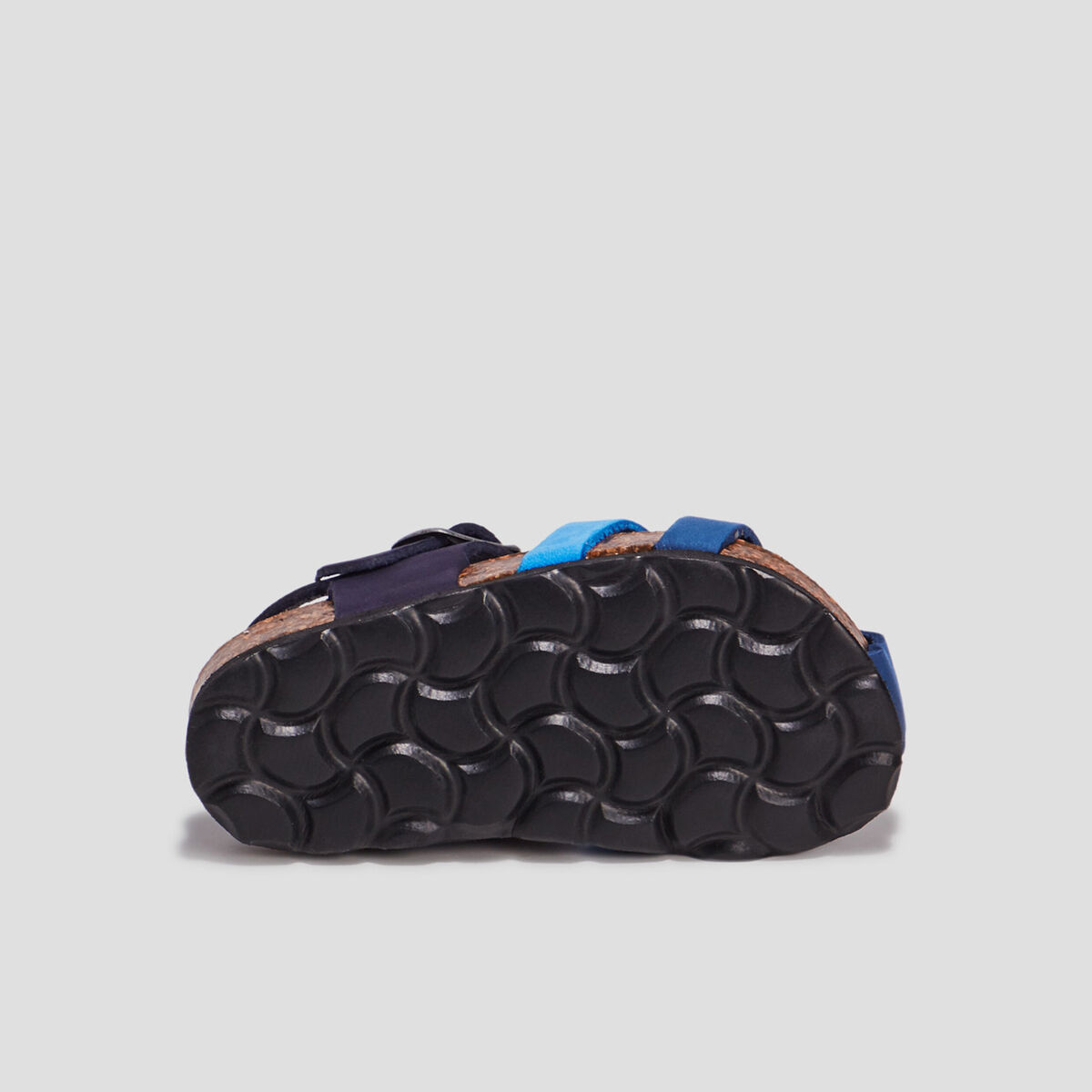 Sandales en cuir bleu marine bébé garçon