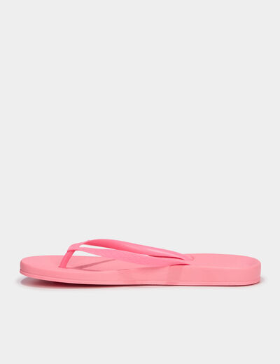Tongs rose poudr&eacute;e femme