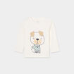 T-shirt manches longues coton blanc bébé garçon
